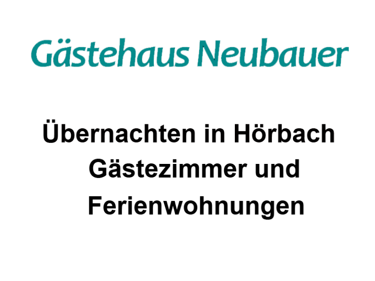 Gästehaus Neubauer