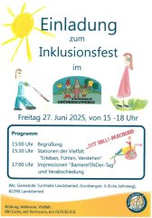 Inklusionsfest Kinderhaus Grünbergzwerge Inklusionsfest Kinderhaus Grünbergzwerge